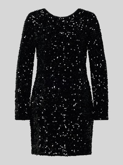 Only Nauwsluitende cocktailjurk met pailletten, model 'CONFIDENCE' Metallic zwart - 2