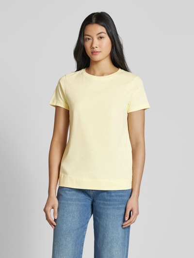 JOOP! T-shirt met ronde hals Lichtgeel - 4