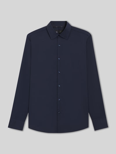 BOSS Slim Fit Businesshemd aus Stretch-Twill Modell 'P-HANK-KENT-C1-222' Marine 2