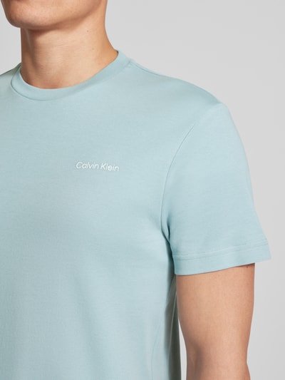 CK Calvin Klein T-Shirt mit Label-Print Sky 3