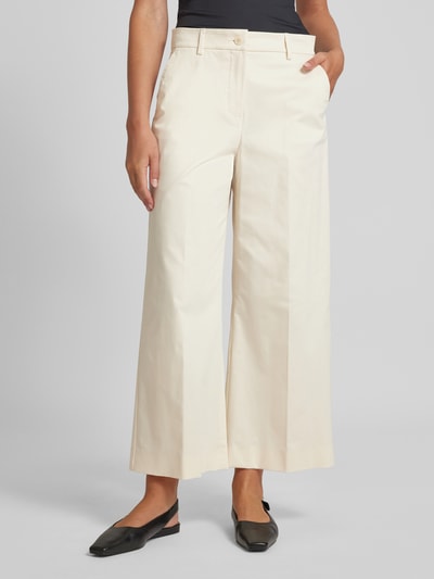 Weekend Max Mara Wide Leg Hose mit seitlichen Eingrifftaschen Modell 'URIAL' Offwhite 4