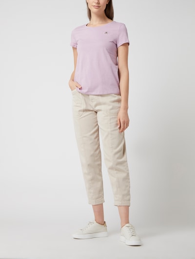 Tom Tailor Denim T-Shirt mit Stickerei  Purple 1