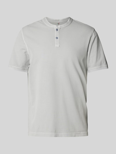 Cinque Slim Fit Poloshirt mit Rundhalsausschnitt Modell 'LANO' Silber 2