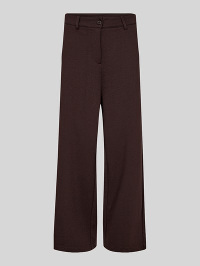 Soyaconcept Wijdvallende broek met viscose, model 'DANIELA 9' Donkerbruin - 2