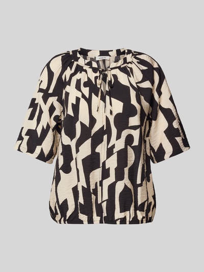 s.Oliver RED LABEL Relaxed-fit blouseshirt van viscosemix Zwart - 2