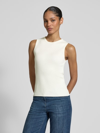 Selected Femme Tanktop in Strick-Optik Modell 'LYDIA' Offwhite 4