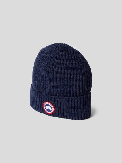 Canada Goose Beanie mit Label-Patch Marineblau 2