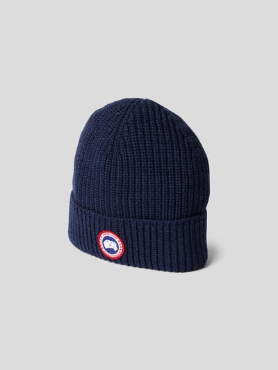 Canada Goose Beanie mit Label-Patch Marine 2