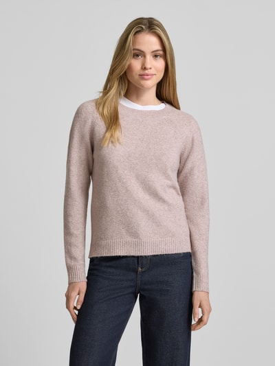 Vero Moda Regular fit gebreide pullover met raglanmouwen, model 'DOFFY' Oudroze gemêleerd - 4