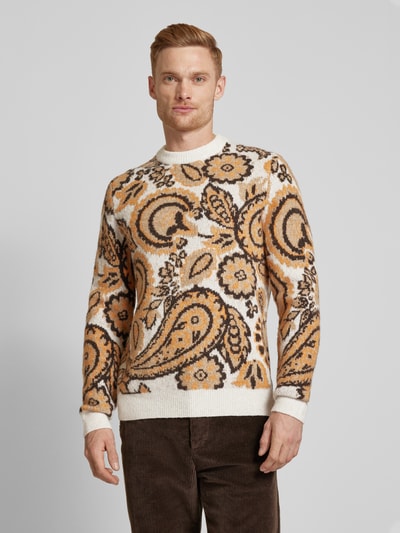 MCNEAL Gebreide pullover met turtleneck Terracotta - 4