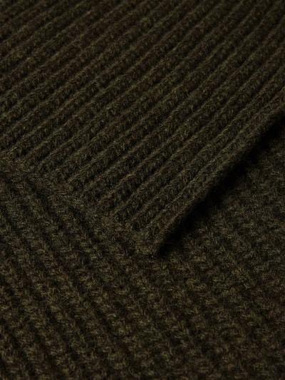 Closed Schal mit gerippten Abschlüssen Khaki 2