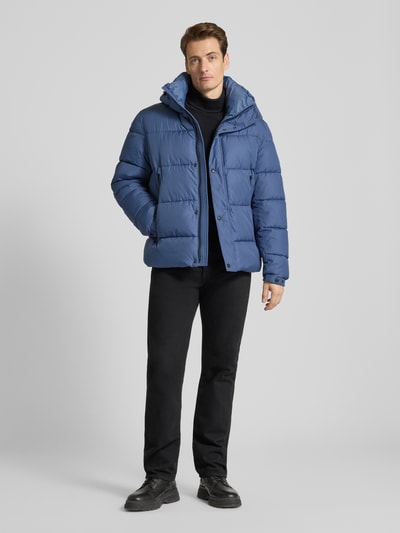 BOSS Orange Regular Fit Steppjacke aus wasserabweisendem Material Modell 'OMARIS' Rauchblau 1