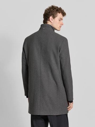 bugatti Kurzmantel mit Stehkragen und Knopfleiste Anthrazit 5