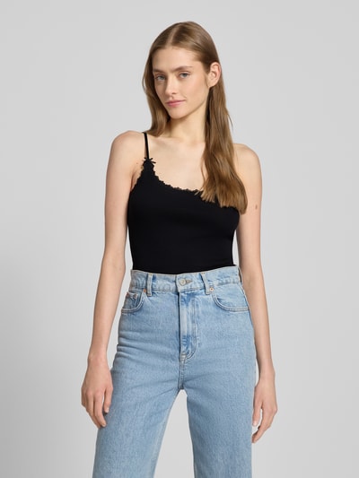 Review Trägertop in Ripp-Optik Black 4