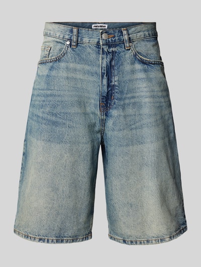 REVIEW Baggy Fit Jeans Shorts im 5-Pocket-Design - Jorts Blau 2