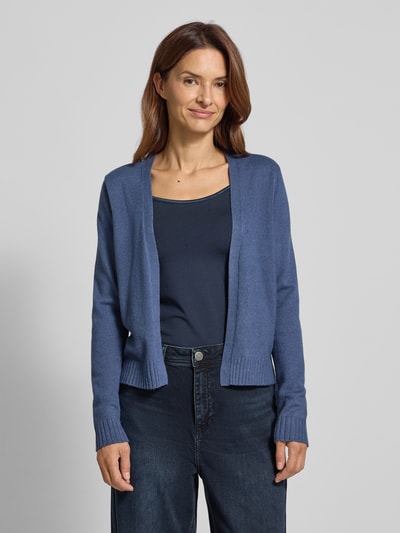 Vila Strickcardigan mit offener Vorderseite Modell 'VIRIL' Rauchblau 4