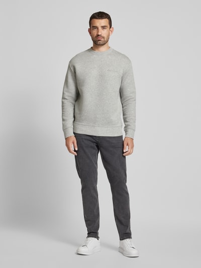 CK Calvin Klein Sweatshirt mit Label-Detail Modell 'SPACER' Kitt 1