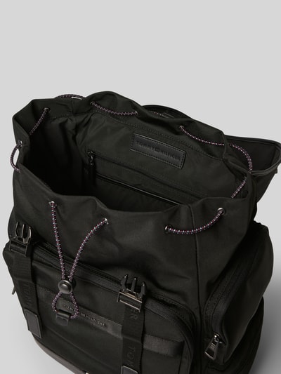 Tommy Hilfiger Pasek z aplikacją z logo z metalu Czarny 5