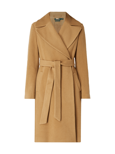 Lauren Ralph Lauren Wollen jas met tailleriem  Camel - 2