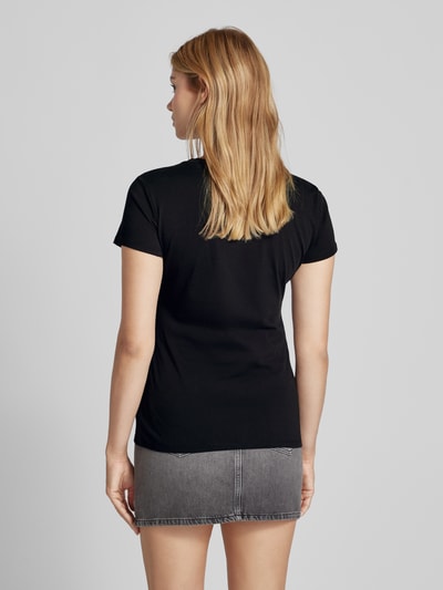 Liu Jo White T-shirt met strass-steentjes Zwart - 5