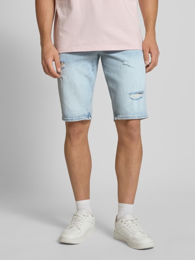 Tommy Jeans Regular Fit Jeansshorts aus Baumwoll-Mix Modell 'RONNIE' Hellblau 4