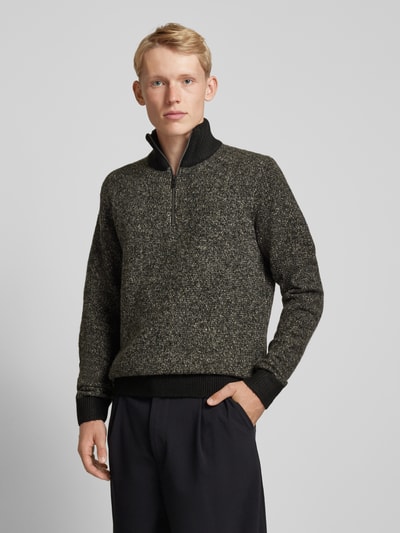 Jack & Jones Gebreide coltrui, model 'COSPACE' Zwart - 4