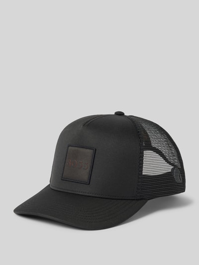 BOSS Trucker Cap mit Label-Patch Modell 'Elliot' Black 1