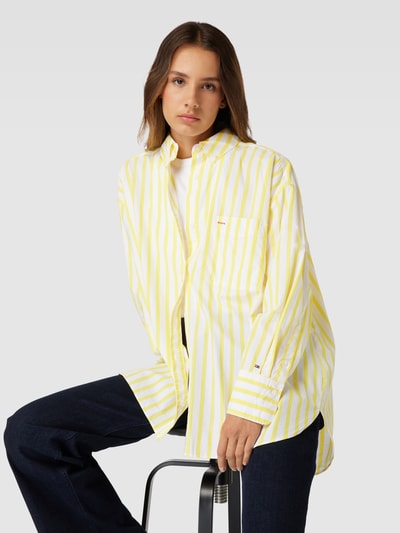 Tommy Hilfiger Overhemdblouse met streepmotief Geel - 3