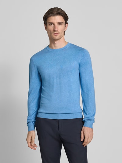 MCNEAL Strickpullover mit gerippten Abschlüssen Sky Melange 4