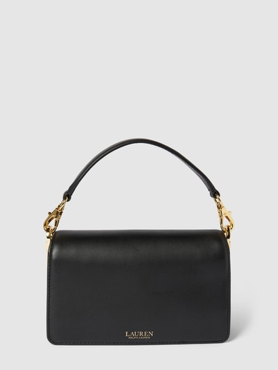 Lauren Ralph Lauren Handtasche aus Rindsleder mit Label-Applikation Black 4