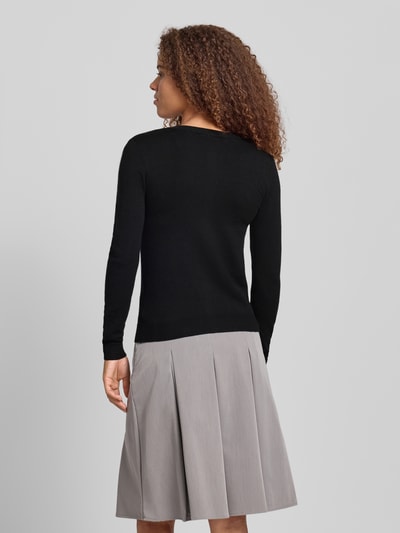 Pieces Slim fit gebreid jack van viscosemix, model 'NORA'  - 5