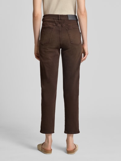 Closed Jeansy o kroju relaxed fit z detal z logo model 'PEDAL PUSHER' Czekoladowy 5