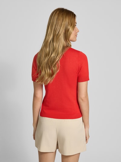 Mango Strickshirt mit Rundhalsausschnitt Rot 5