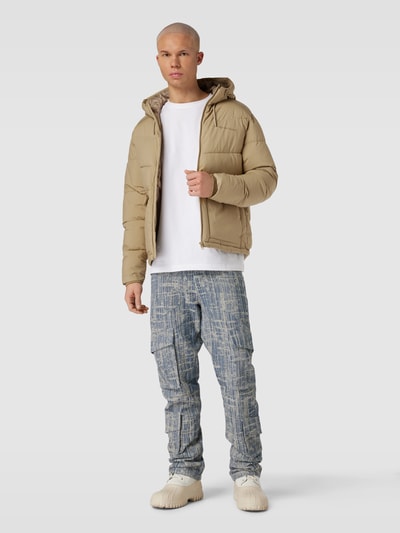 Jack & Jones Steppjacke mit durchgehendem Reißverschluss Sand 1