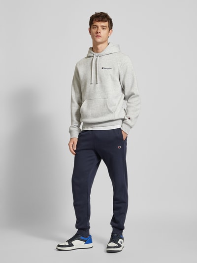 CHAMPION Hoodie met labelstitching Middengrijs gemêleerd - 1