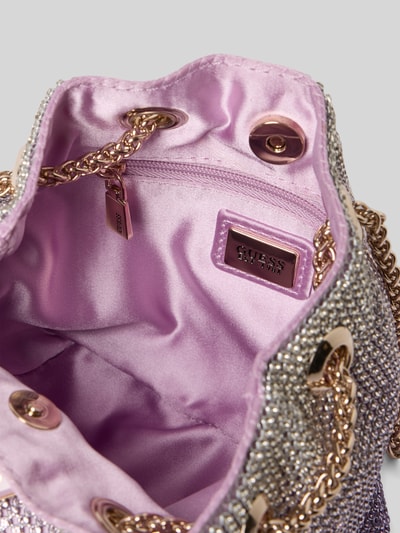 Guess Handtasche mit Strasssteinbesatz Modell 'ZALINA' Pink 5