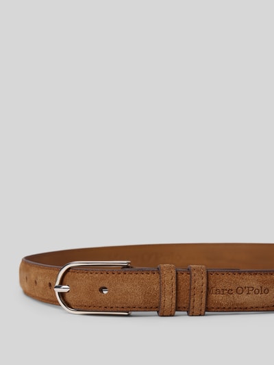Marc O'Polo Riem van echt suède Camel - 2