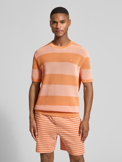 Lacoste Regular Fit T-Shirt aus reiner Baumwolle Lachs 4