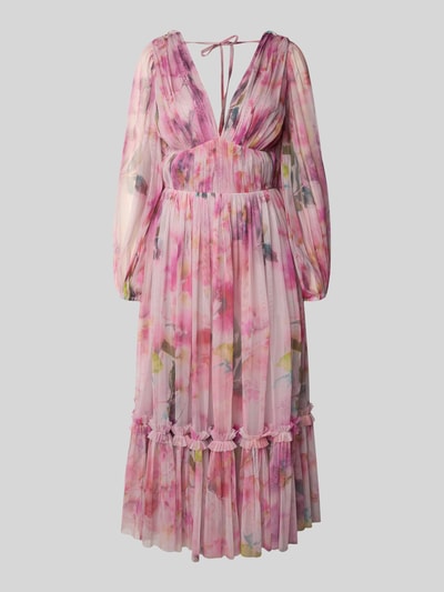 LACE & BEADS Cocktailjurk met V-hals Roze - 2