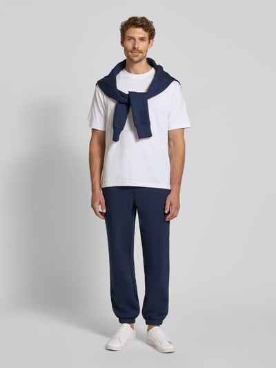 Lacoste Regular Fit Sweathose aus Baumwoll-Mix Dunkelblau 1