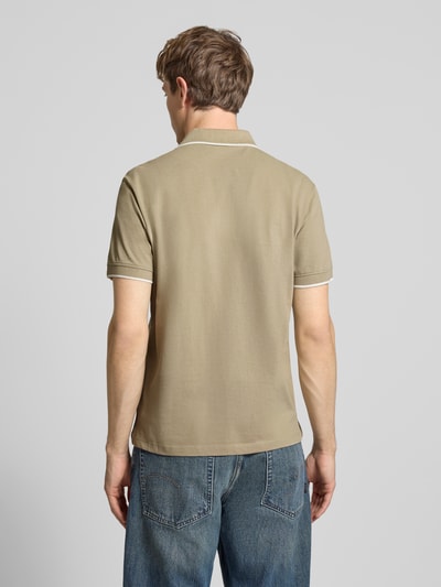 Blend Regular Fit Poloshirt mit Logo-Stitching Modell 'Hedin' Taupe 5