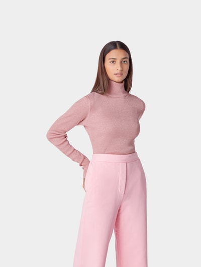 MM6 Maison Margiela Pullover mit Rollkragen Pink 4