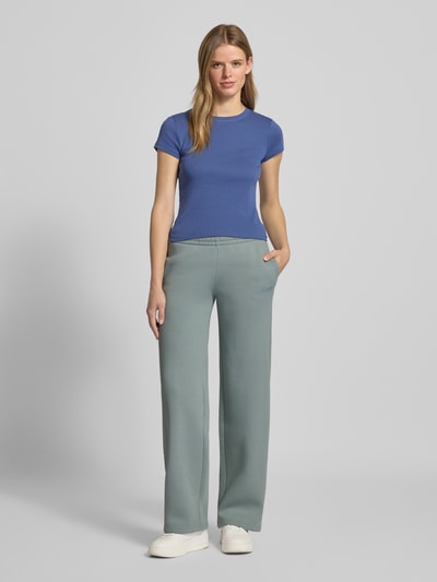 Review Sweatpants mit elastischem Bund Bleu 1