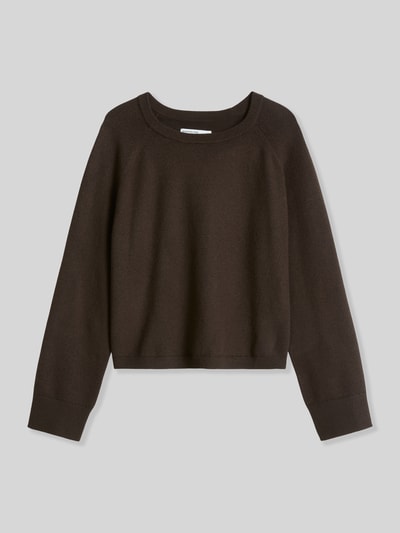 Marc O'Polo Pullover aus Wolle mit Raglanärmeln Dunkelbraun 2