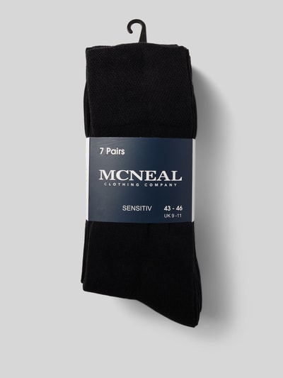 MCNEAL Socken mit elastischem Bündchen im 7er-Pack Black 3