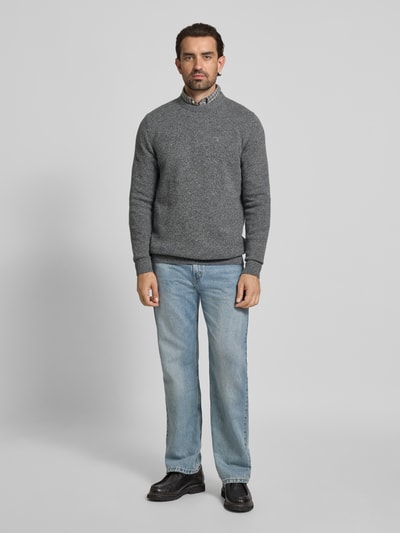 Barbour Regular fit gilet van een mix van wol en linnen met zijde Middengrijs - 1