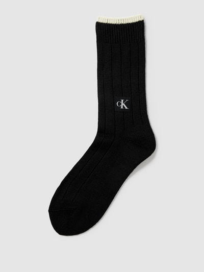 Calvin Klein Jeans Socken mit Label-Detail Modell 'ICON PATCH' Black 1