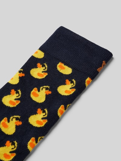 Happy Socks Socken mit Motiv-Stitching Modell 'Rubber Duck' Marine 2