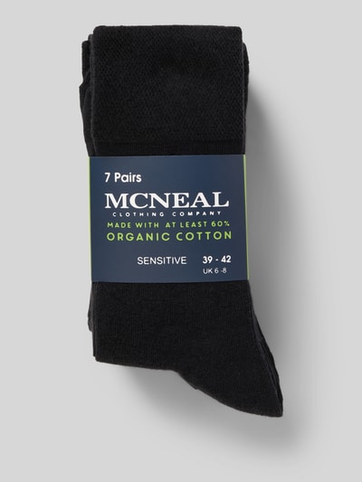 MCNEAL Socken mit geripptem Abschluss im 7er-Pack Black 3