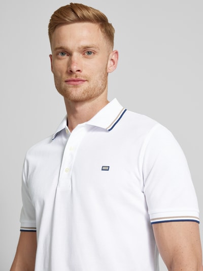 Christian Berg Men Poloshirt met labeldetail Wit - 3